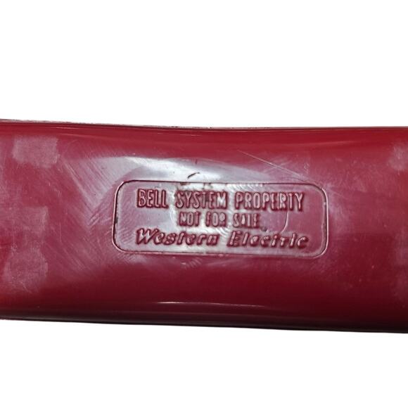 Vintage 1984 Bell System Western Electric 500 DM Cherry Red Rotary Dial Phone - Picture 3 of 12